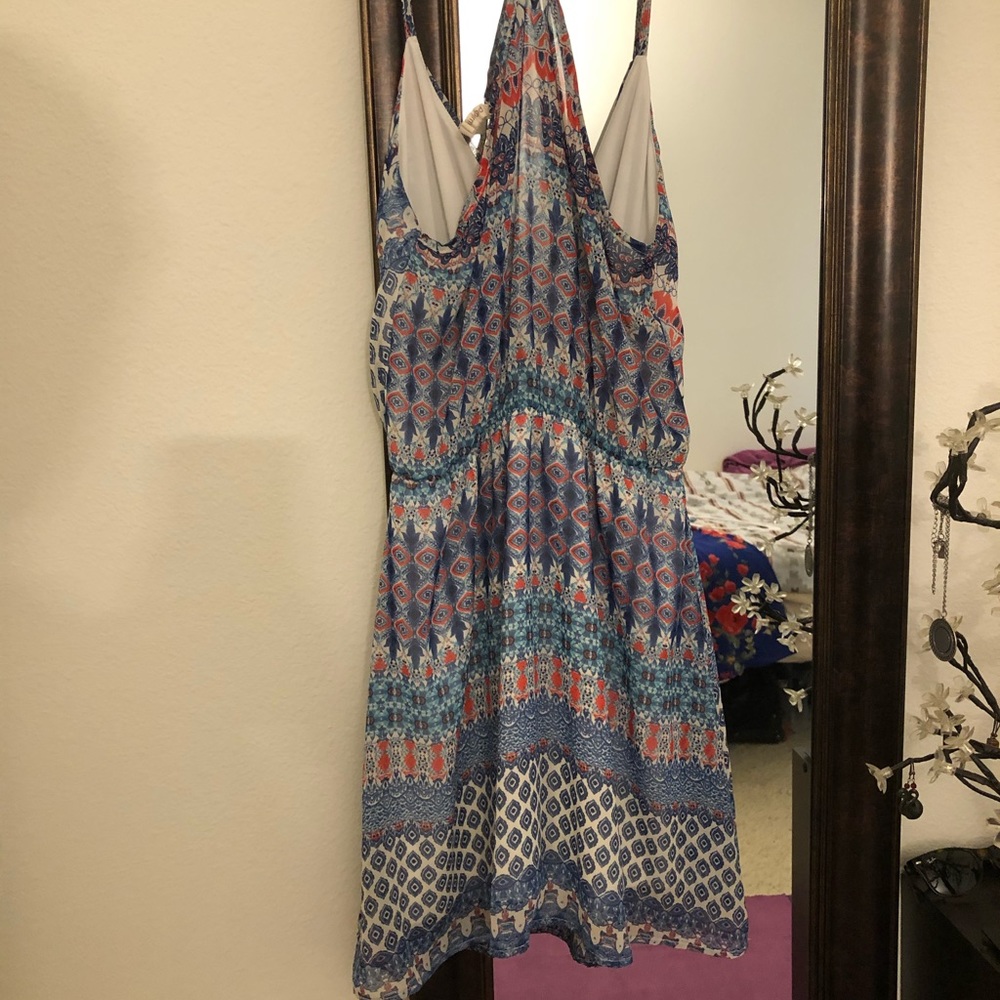 Multi-Color Pattern Dress - Picture 2 of 3